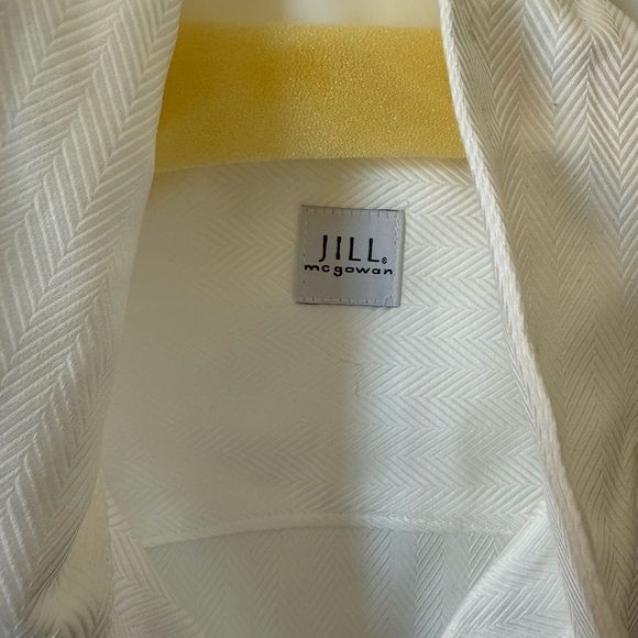 NWT Jill McGowan White Button Down Shirt - Picture 3 of 5